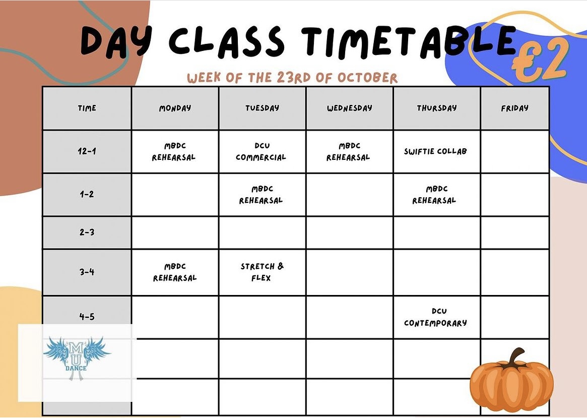 Class timetable 