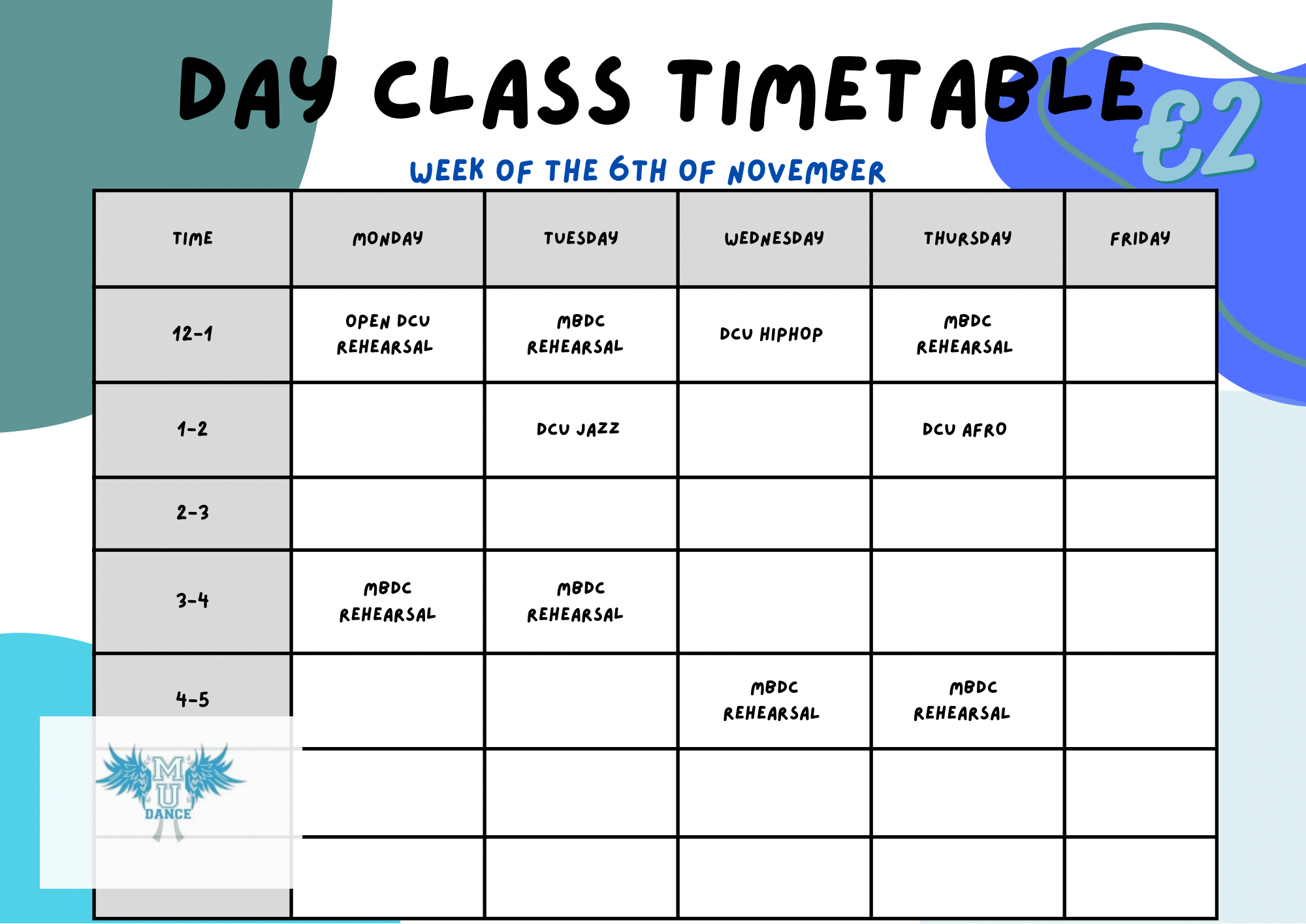 Class Timetable 