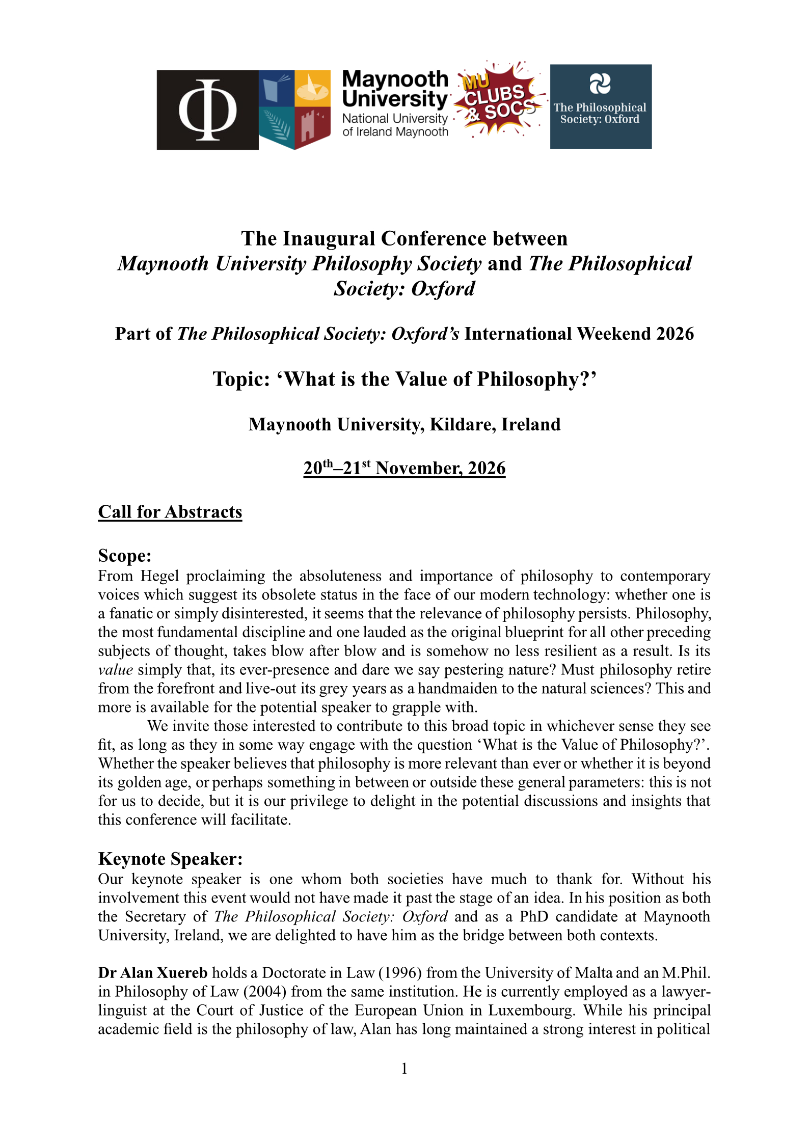 Call for Abstracts: Oxford Collab