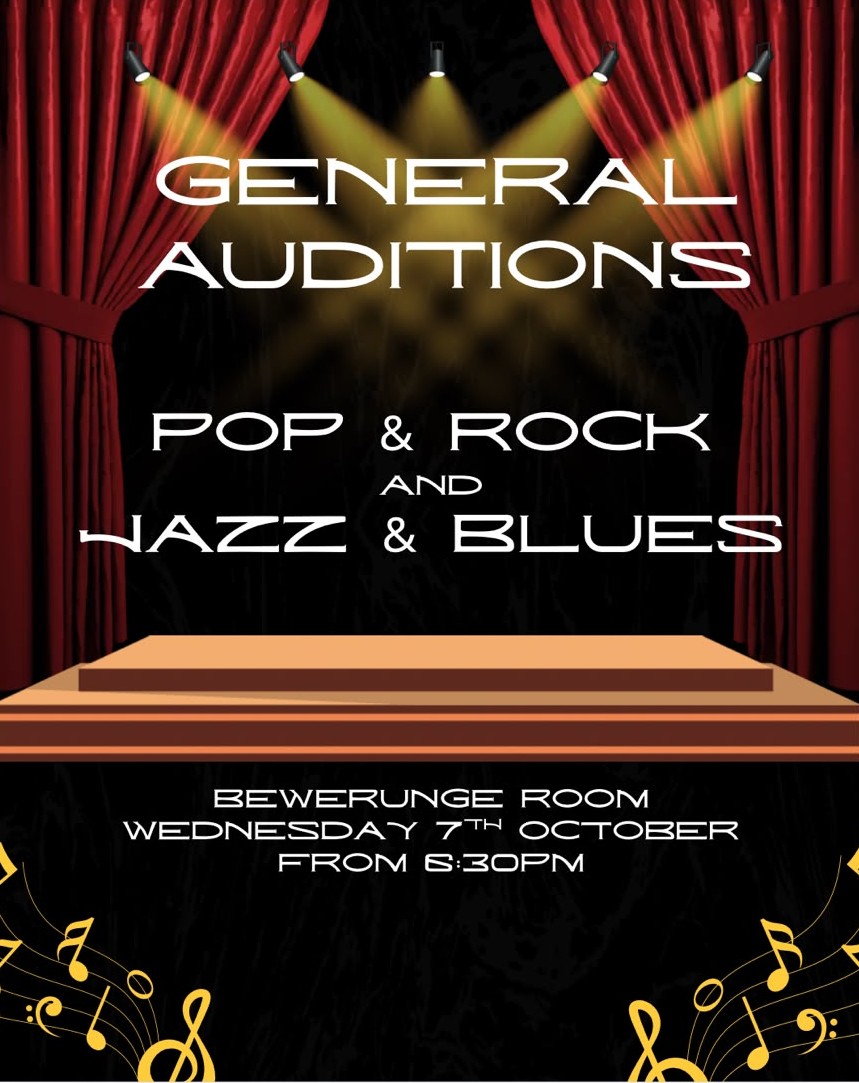 Auditions - Pop & Rock and Jazz & Blues!